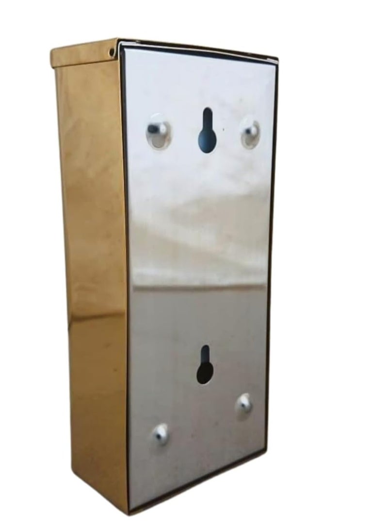 ABS Wall-mounted liquid soap and sanitizer dispenser made of ABS plastic for hand washing in the bathroom and kitchen Gold model SS-250 , capacity 400 ml) - Image 3