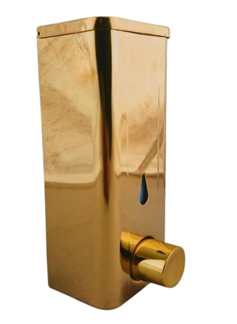 ABS Wall-mounted liquid soap and sanitizer dispenser made of ABS plastic for hand washing in the bathroom and kitchen Gold model SS-250 , capacity 400 ml) - Image 1
