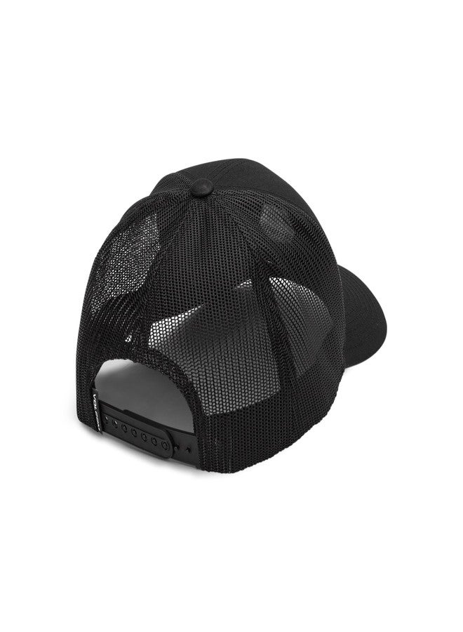 Volcom Men's Full Stone Cheese Trucker Hat, Black, One Size - Image 2