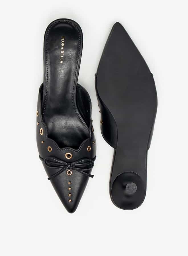 فلورا بيلا من شو إكسبرس شباشب نسائية بنعل سميك مزينة بفيونكة وكعب مخروطي - Image 4