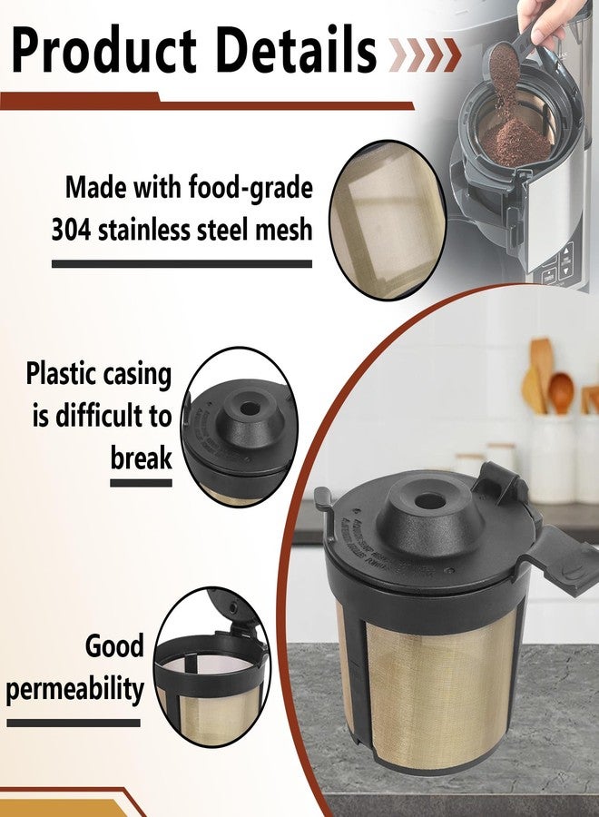 Kamrexi 2PCS Coffee Basket Compatible with Ninja PB051 PB040 PB041ST, Permanent Coffee Filter Basket, Reusable and Durable - Image 4