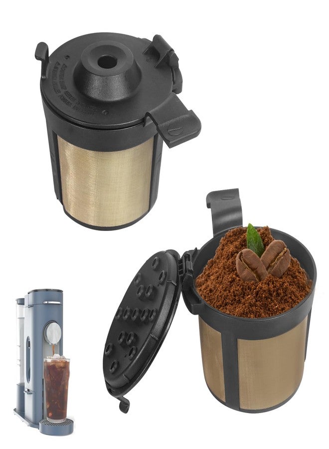 Kamrexi 2PCS Coffee Basket Compatible with Ninja PB051 PB040 PB041ST, Permanent Coffee Filter Basket, Reusable and Durable - Image 1