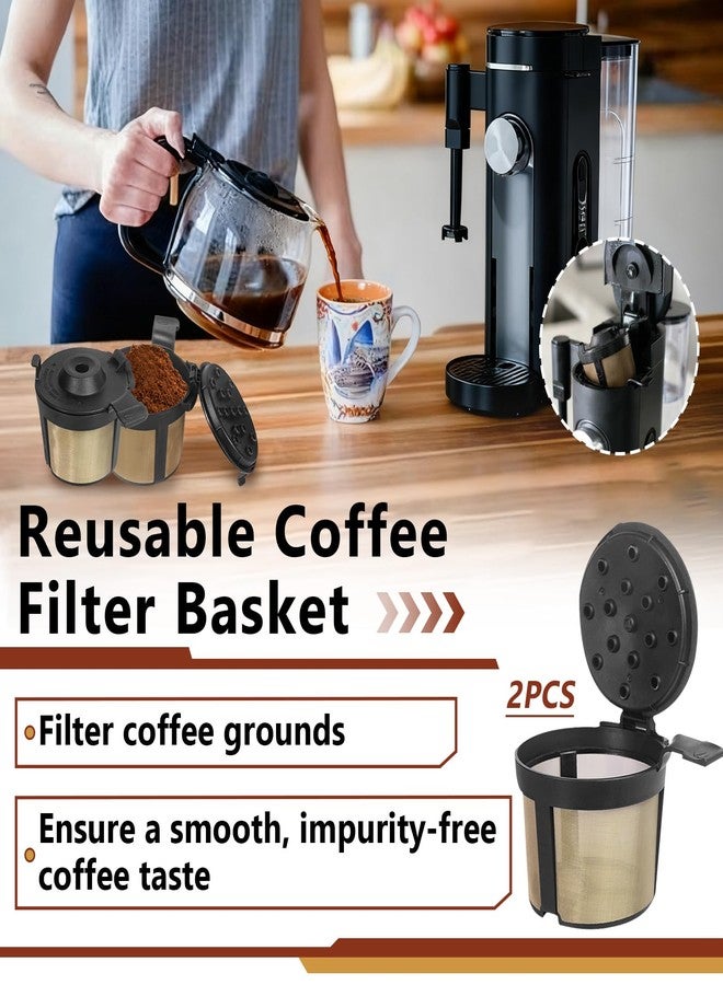 Kamrexi 2PCS Coffee Basket Compatible with Ninja PB051 PB040 PB041ST, Permanent Coffee Filter Basket, Reusable and Durable - Image 2