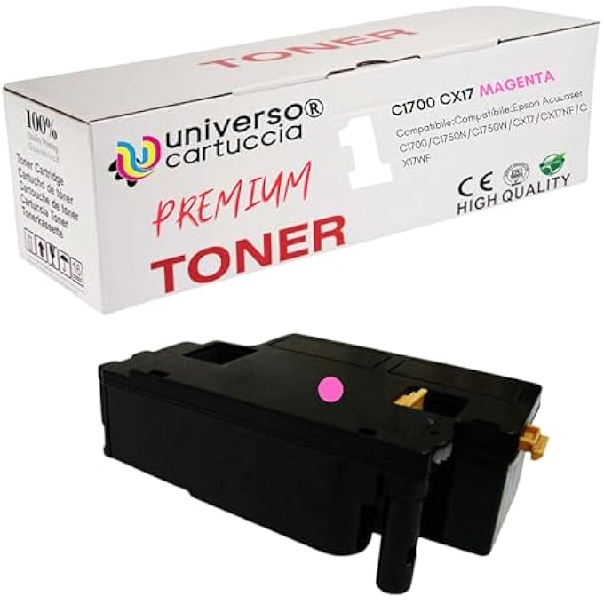TONER COMPATIBLE WITH EPSON ACULASER C1700 FOR EPSON ACULASER C1700, ACULASER C1750 N, ACULASER C1750 W, ACULASER CX17NF, ACULASER CX17WF, ACULASER C 1700, ACULASER C 1750 N, ACULASER C 1750 W, - Image 1
