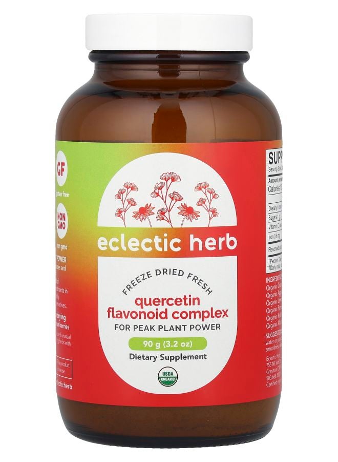 Eclectic Herb Freeze Dried Fresh Quercetin Flavonoid Complex 3.2 oz (90 g)