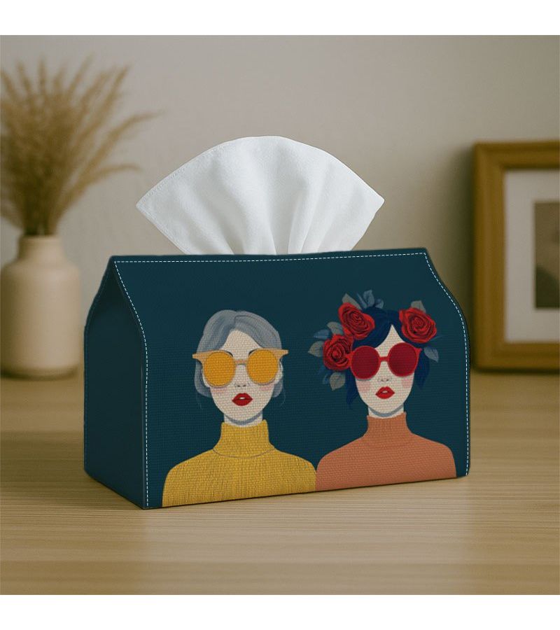 صندوق مناديل زخرفي حديث للأزياء 18x11x13 سم للمنزل والمطبخ والسيارة - Image 4