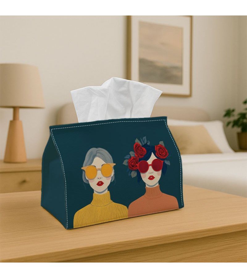 صندوق مناديل زخرفي حديث للأزياء 18x11x13 سم للمنزل والمطبخ والسيارة - Image 1
