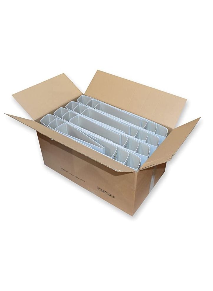 FIS مجموعة FIS من 24 قطعة صندوق ملف بغطاء متحرك رمادي - Image 1