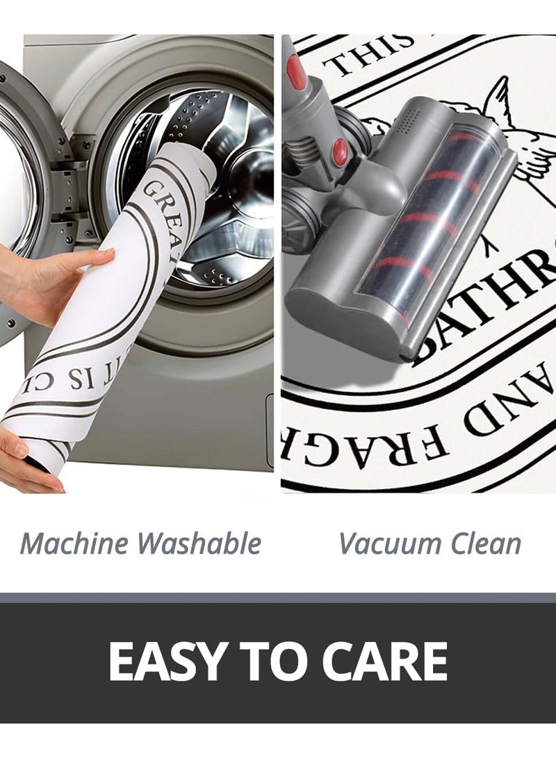 general Bath Mat, Non-Slip Thin Bathroom Mat, Cute Bath Mat, Super Absorbent Floor Mat with Rubber Backing, Easy to Clean, 16x24 Inches - Image 5