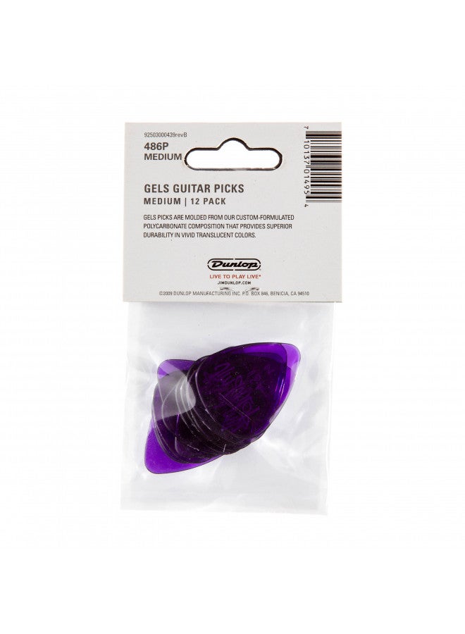 JIM DUNLOP JIM DUNLOP 486PMD Gels, Purple, Medium, 12/Player's Pack - Image 2