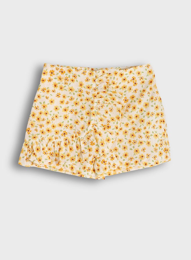 ال سي وايكيكي للفتيات' شورت زهري مع خصر مطاطي - Image 1