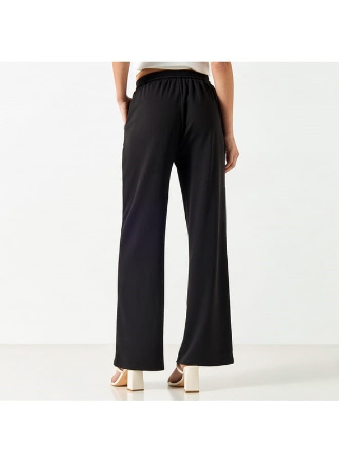 تواكستريمز بنطلون واسع السّاقين مزيّن برباط إغلاق من تو إكستريمز - Image 4