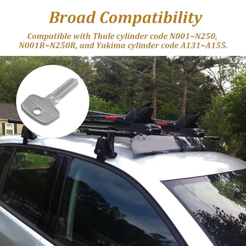VIDABTE D1251 & 8007835 Key for Thule & Yakima Lock Core Removal/Change Key D1251 D1252 8007835 8531251, Universal Control Key for Roof Rack Rail Cargo Box Carrier Top Crossbars CTRL - Image 4
