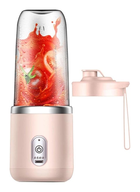 Portable Juicer Cup, Cordless Mini Fruit Juice mixer, Small Blender for Shakes and Smoothies for Home Office Gym Travel 400ml