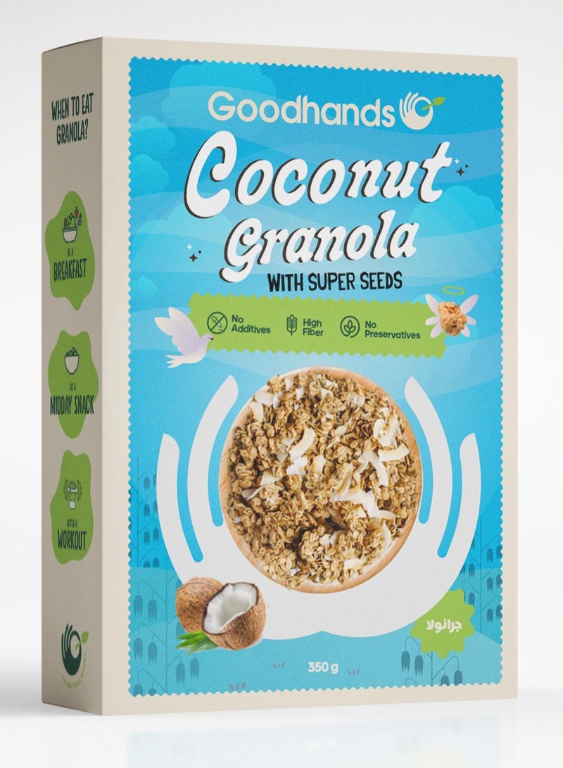 GoodHands Granola - Coconut with Superseeds 350 Grams - Image 1