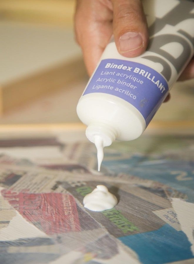 بيبيو مواد مساعدة للأكريليك من Pebeo Studio، مادة رابطة للأكريليك Bindex، 250 مل - Image 3
