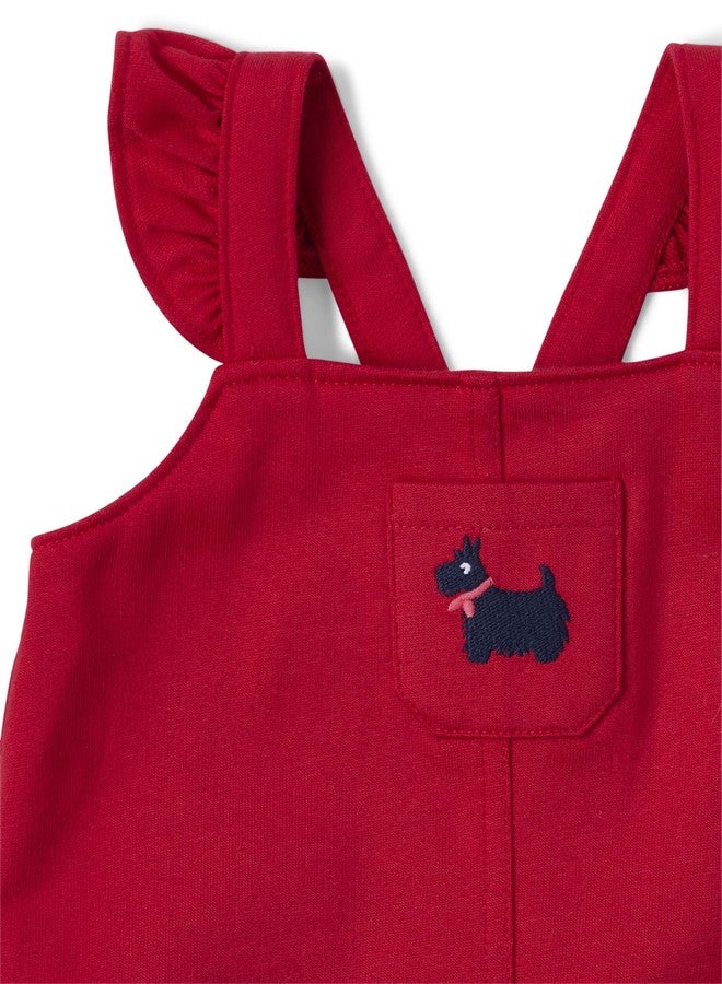 The Children's Place,Long Sleeve Bodysuit and Pants Set,Ruby/Ruby Plaid,3-6 Months - Image 2