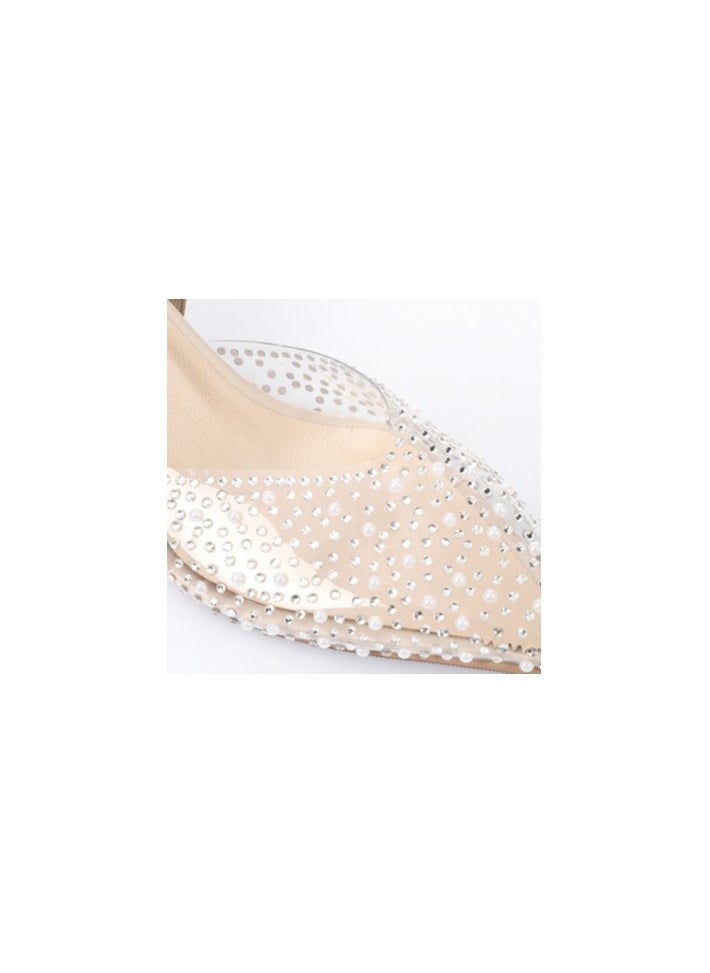 Mr.joe Mr Joe kitten Heel Shoes For Women Beige 3019  - Image 5