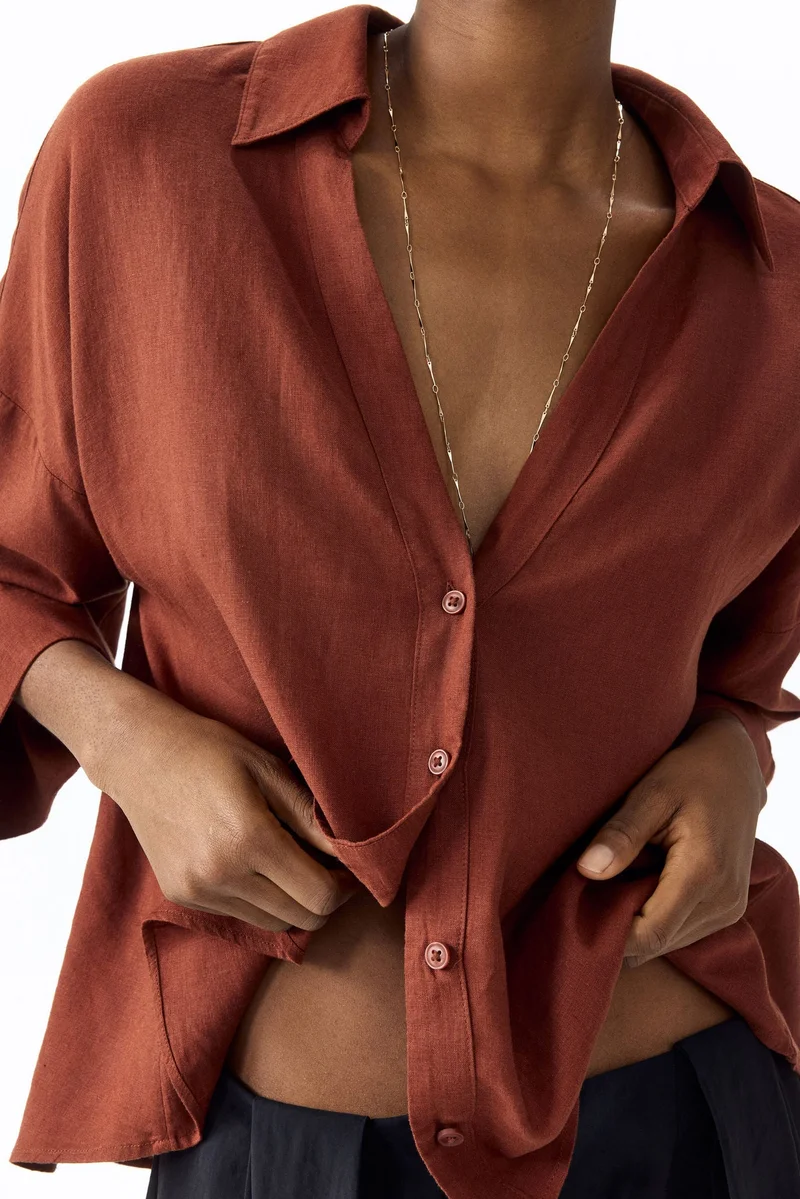 H&M Linen-blend shirt