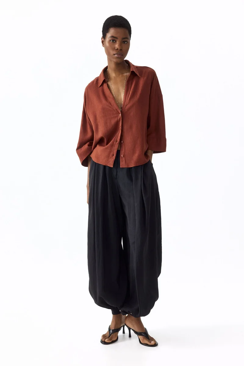 H&M Linen-blend shirt