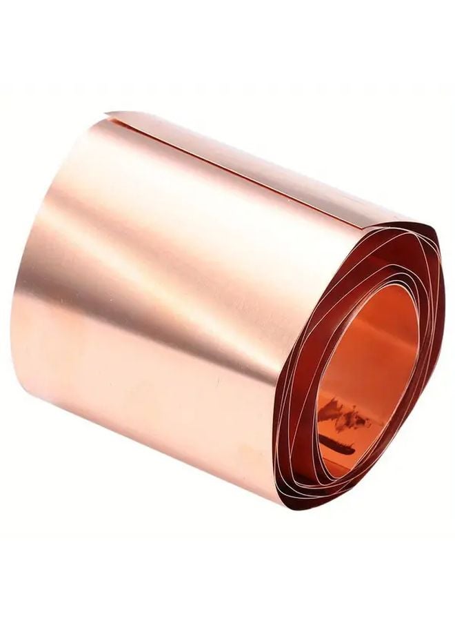 0.2 مم سماكة 50 مم عرض 1000 مم طول صفيحة نحاس نقي لفة لأعمال الحرف اليدوية واللحام - Image 2