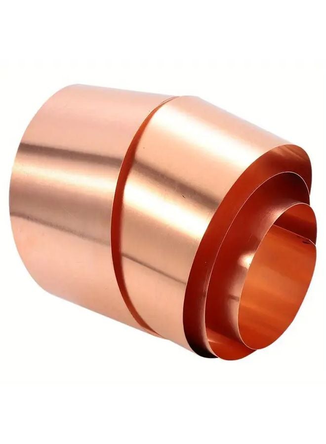 0.2 مم سماكة 50 مم عرض 1000 مم طول صفيحة نحاس نقي لفة لأعمال الحرف اليدوية واللحام - Image 3