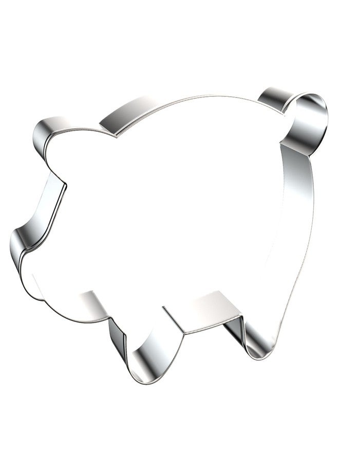QAAQS Pig Cookie Cutter Set Large - 5 Inch, 4 Inch, 3 Inch, 2 Inch - Cute Piggy Farm Animal Cookie Cutters Shapes Molds for Kids - Stainless Steel - Image 4