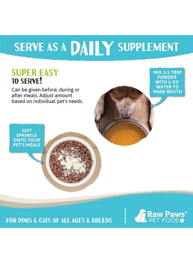 Raw Paws Beef Bone Broth for Dogs & Cats, 6-oz - Made in USA - Dog Food Topper - Bone Broth Protein Powder for Dogs - Powdered Bone Broth for Dogs - Bone Broth for Cats - Dog Gravy Topper for Dry Food - Image 4
