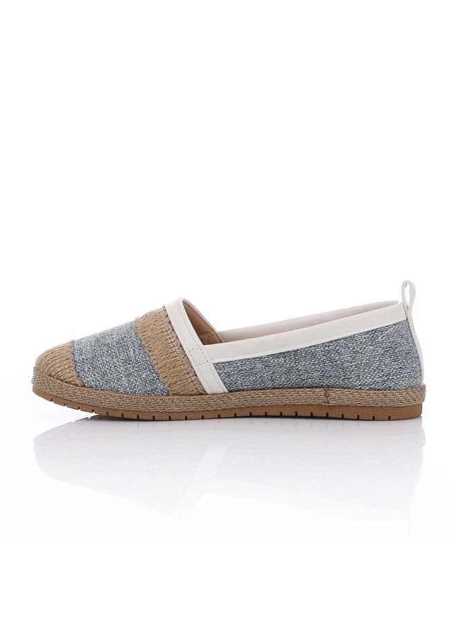 ICE CLUB ICE CLUB Natural Edge Slip-On Flat - Grey & White - Image 4
