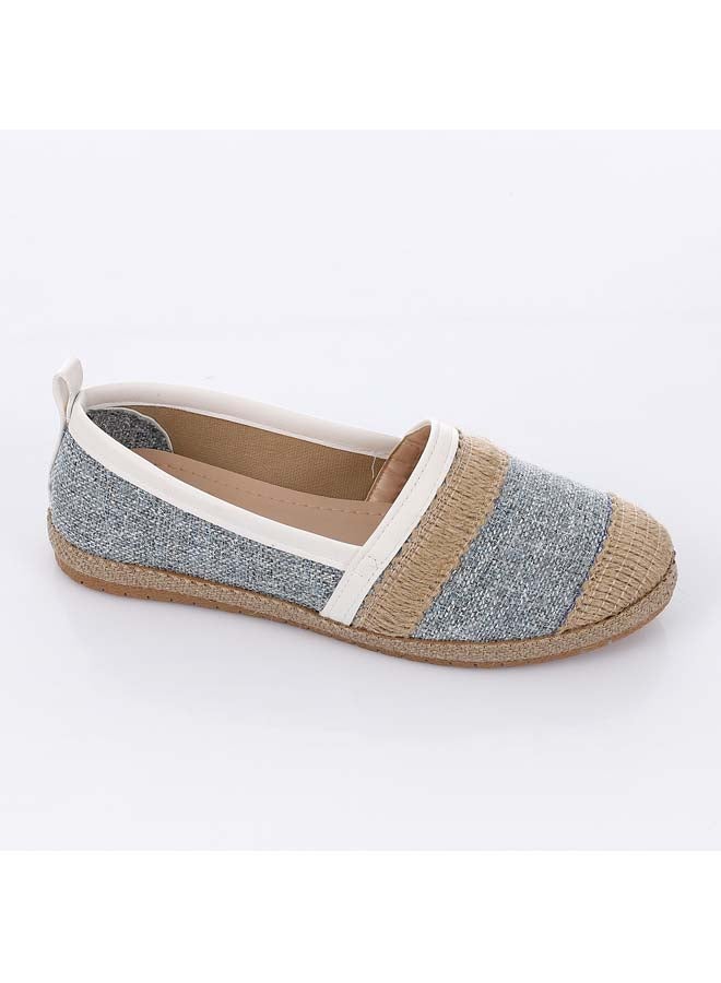 ICE CLUB ICE CLUB Natural Edge Slip-On Flat - Grey & White - Image 1