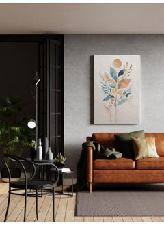 Home Gallery Abstract Earth Tone Flowers Watercolor Printed Canvas wall art  - Image 4