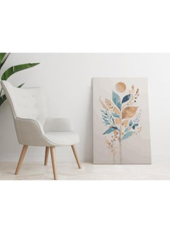 Home Gallery Abstract Earth Tone Flowers Watercolor Printed Canvas wall art  - Image 2