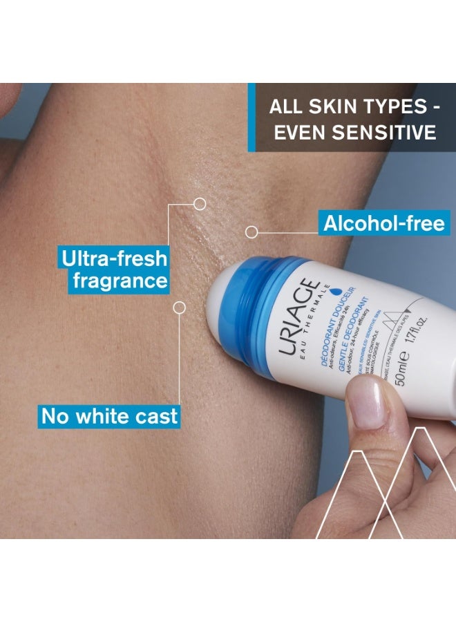 Uriage - Deodorant for Sensitive Skin 50ml, 1.69 oz- Daily Freshness - Aluminum-Free Formula - No alcohol - 24-Hour Odor Protection, Suitable for Sensitive Skin, No White Marks, Unisex Fresh Fragrance - Image 2