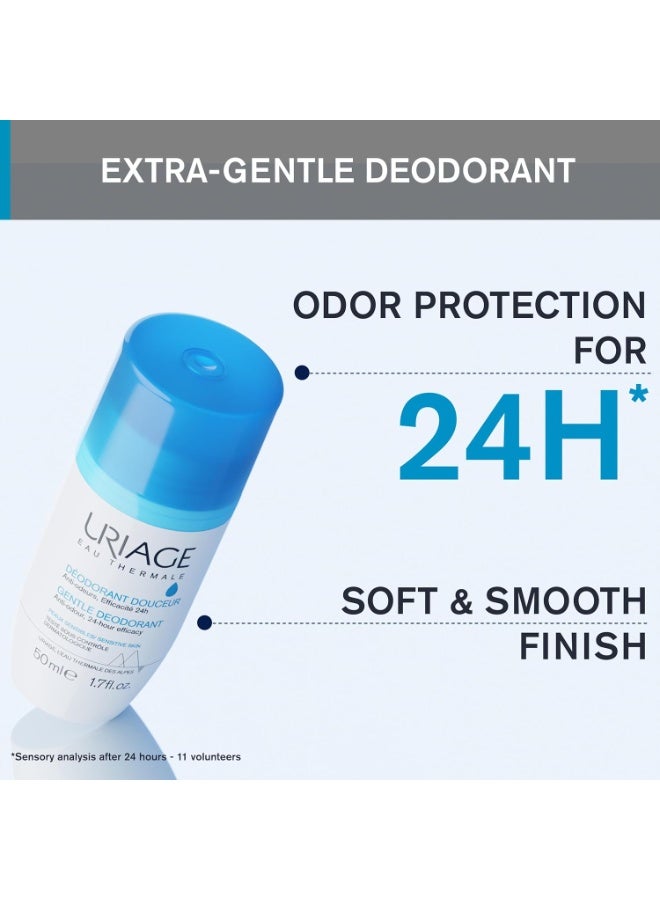 Uriage - Deodorant for Sensitive Skin 50ml, 1.69 oz- Daily Freshness - Aluminum-Free Formula - No alcohol - 24-Hour Odor Protection, Suitable for Sensitive Skin, No White Marks, Unisex Fresh Fragrance - Image 5