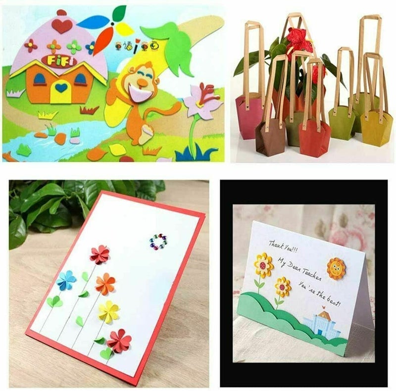 SUKECHI Oirgami Multicolor Paper For Scrapbook Work Art and Craft Decoration Pack of 100 Sheets Size 28x21 cm - Image 2