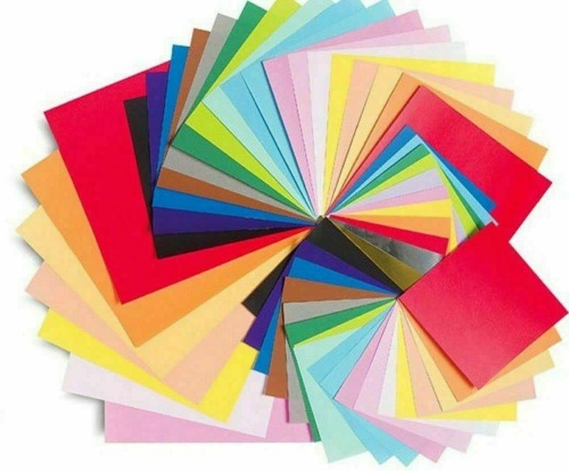 SUKECHI Oirgami Multicolor Paper For Scrapbook Work Art and Craft Decoration Pack of 100 Sheets Size 28x21 cm - Image 4
