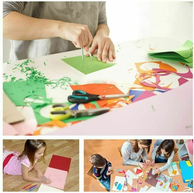 SUKECHI Oirgami Multicolor Paper For Scrapbook Work Art and Craft Decoration Pack of 100 Sheets Size 28x21 cm - Image 3