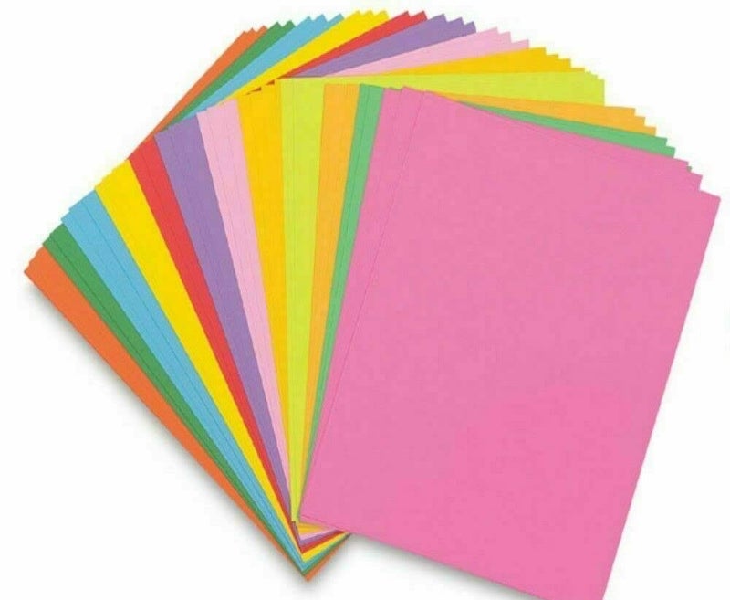 SUKECHI Oirgami Multicolor Paper For Scrapbook Work Art and Craft Decoration Pack of 100 Sheets Size 28x21 cm - Image 1