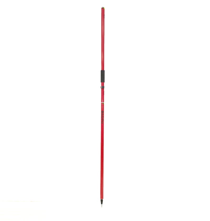 AdirPro Aluminum GPS Rover Rod â€“ 2m 2-Piece Design GPS Pole for Land Surveying & Engineering â€“ RTK GPS/GNSS Accessory â€“ Includes Level Vial & Carrying Case (Red) - Image 1