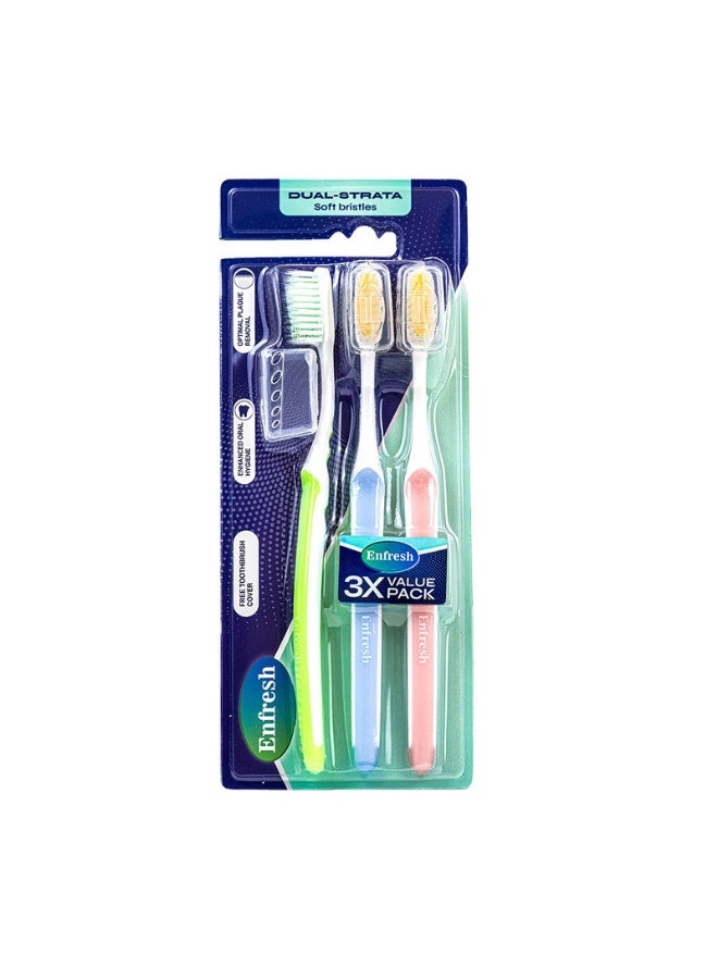 Enfresh Toothbrush + Covers 3 pc. - Image 1