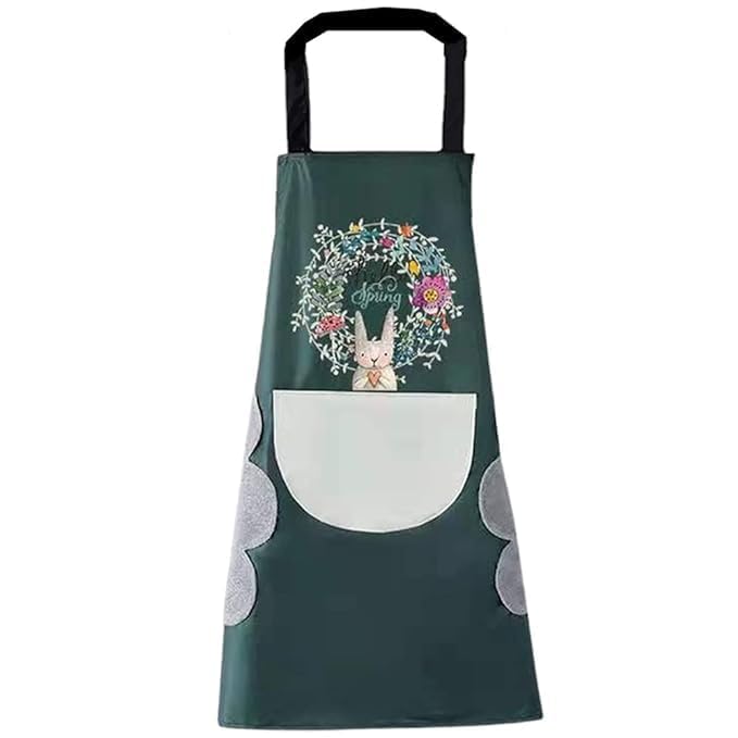 Ncry itchen Apron for Women with Big Front Pocket HandWiping Waterproof Apron for Kitchen Unique Design Kitchen Accessories items for Home Cooking - Image 1