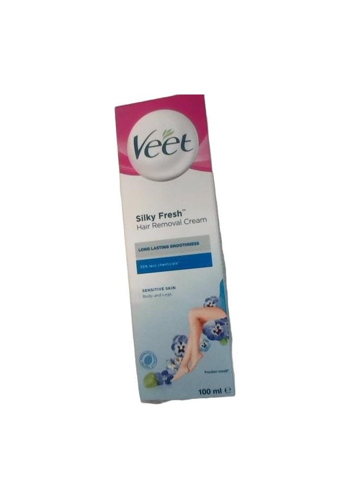 Veet Silky Fresh Hair Removal Cream for Sensitive Skin - 100ml