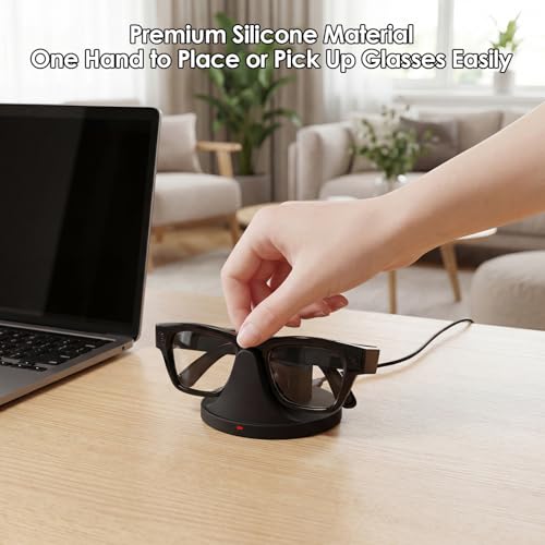 KONAFEI 2-in-1 Charging Dock Compatible with Ray Ban Meta Display Smart Glasses & Neural Band, Magnetic Fast Charger for RayBan Meta Display Glasses Accessories - Image 4