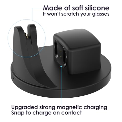 KONAFEI 2-in-1 Charging Dock Compatible with Ray Ban Meta Display Smart Glasses & Neural Band, Magnetic Fast Charger for RayBan Meta Display Glasses Accessories - Image 3
