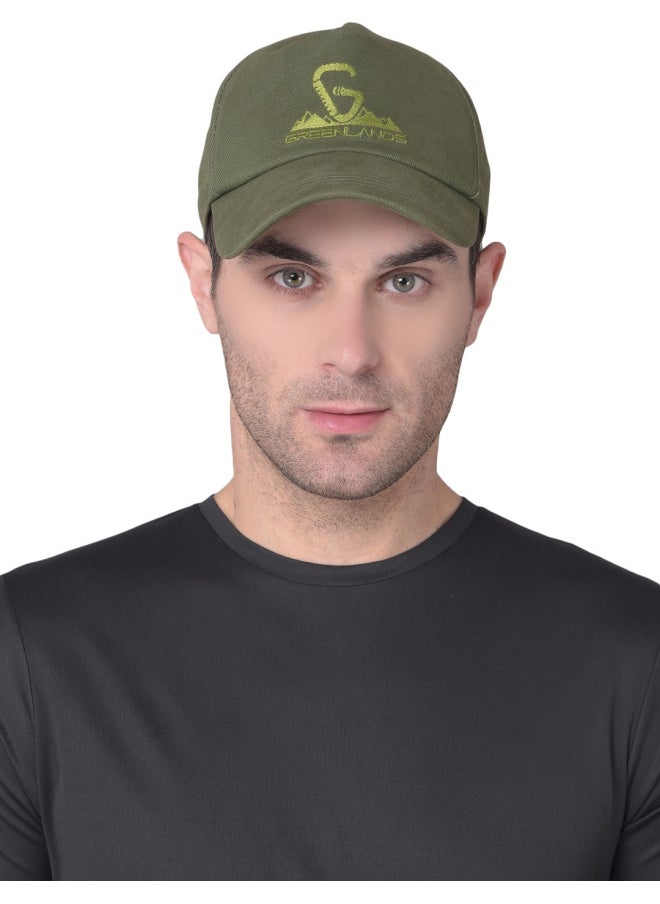 GREENLANDS Cap Gnl Quadra Olive  - Image 1