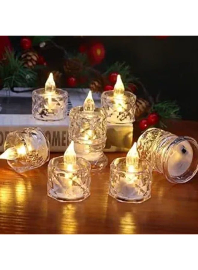 12 pieces - Decorative acrylic candles, flameless and smokeless - Image 1