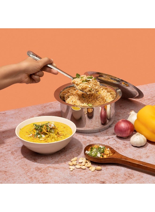 VINOD وعاء فينود من الفولاذ المقاوم للصدأ 304 مع غطاء - 16 سم، 1.6 لتر (صديق للحرارة الحثية) - Image 4