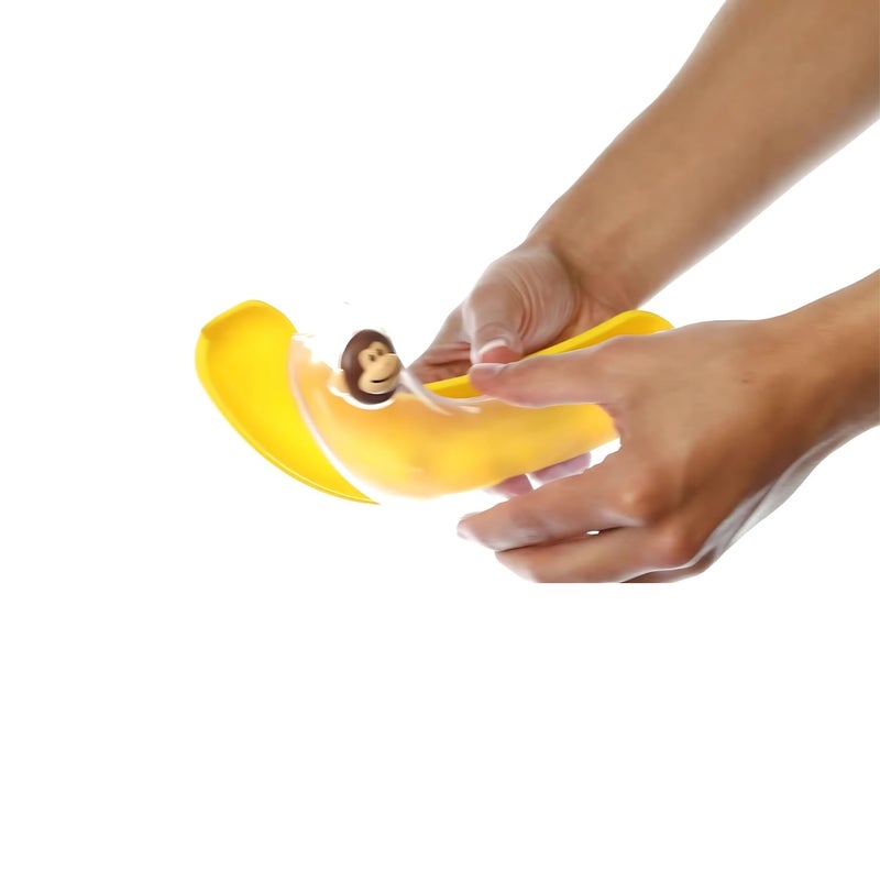 Joie Monkey Banana Pod Storage Container – Durable Banana Holder for Lunch Boxes & Travel, BPA-Free & Dishwasher Safe, Yellow - Image 4
