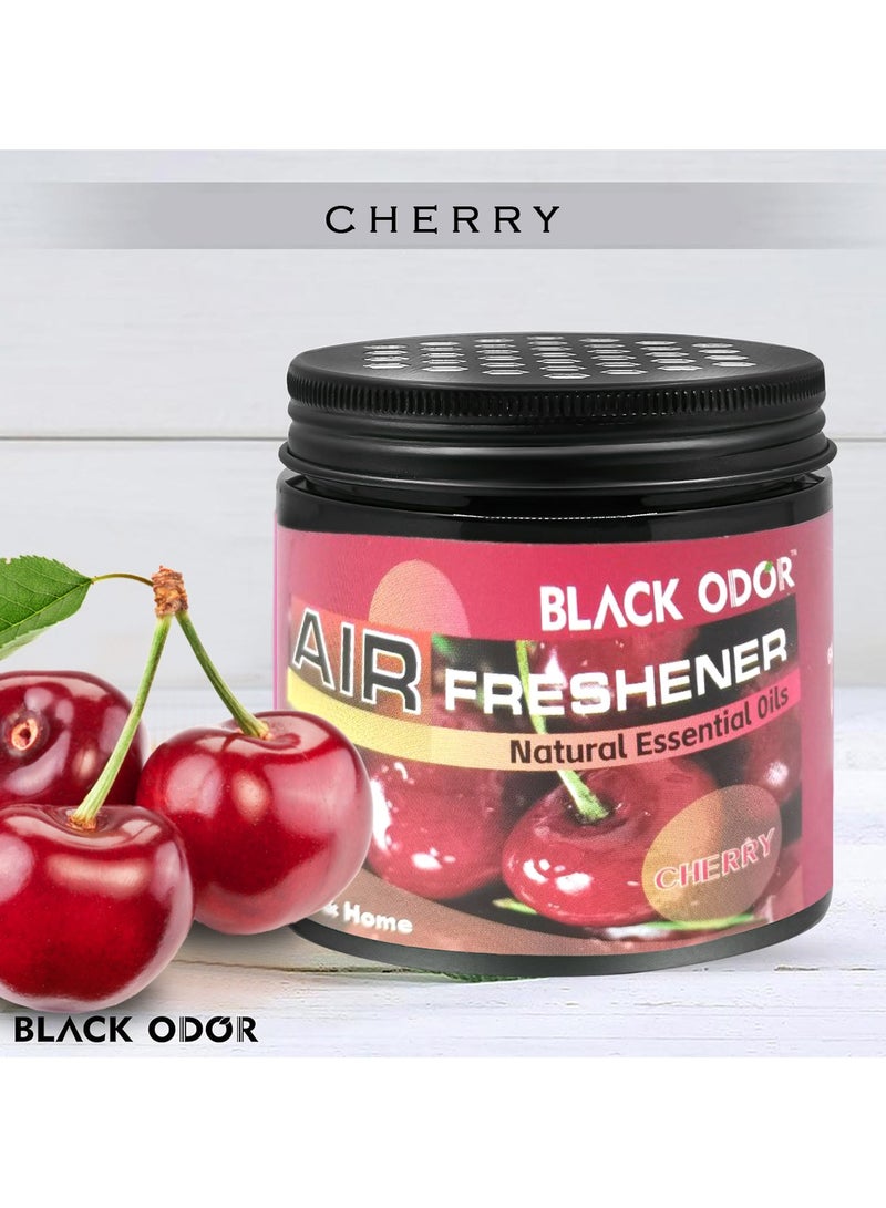 تشيري معطر جو للسيارة برائحة سوداء من CHERRY 180 جرامًا من الزيوت العطرية الطبيعية معطر جو للسيارة والمنزل BO03 - Image 2