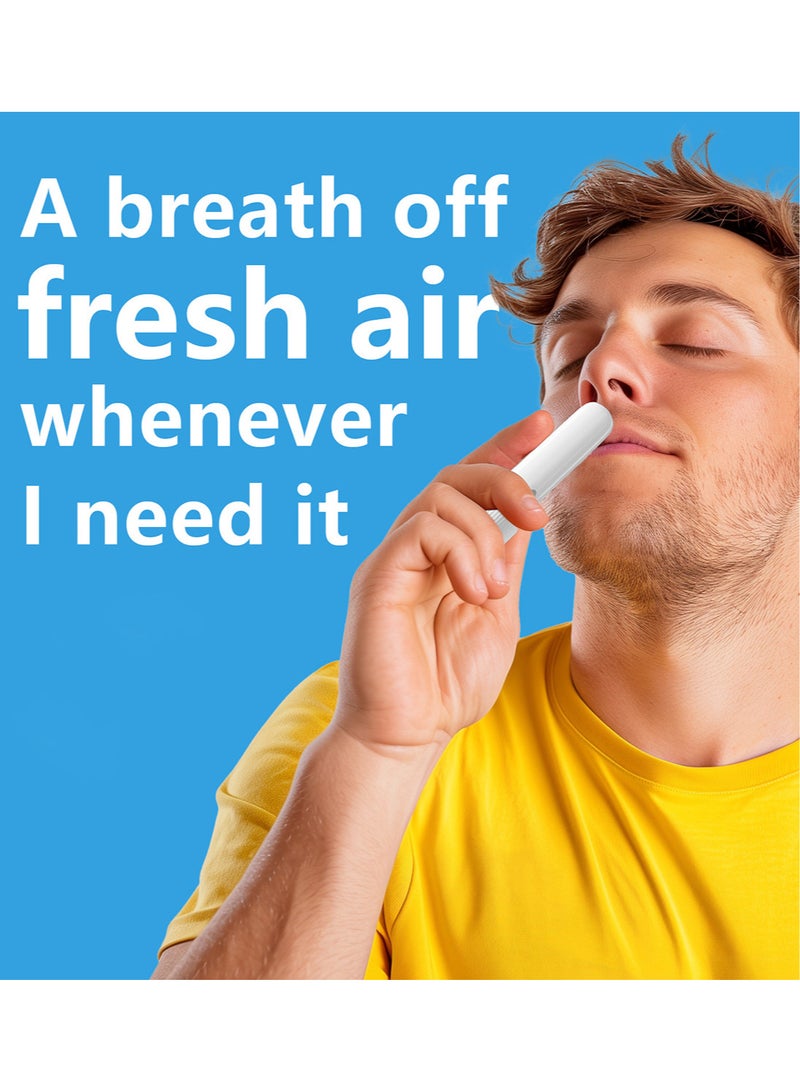START FEELING 1pc On-the-Go Portable Aromatherapy Nasal Inhaler Personal Diffuser Sniffer Stick With Essential Oils Refreshing Menthol for Stress Anxiety Relief Soothes Comforts Boosts Focus  - Image 5